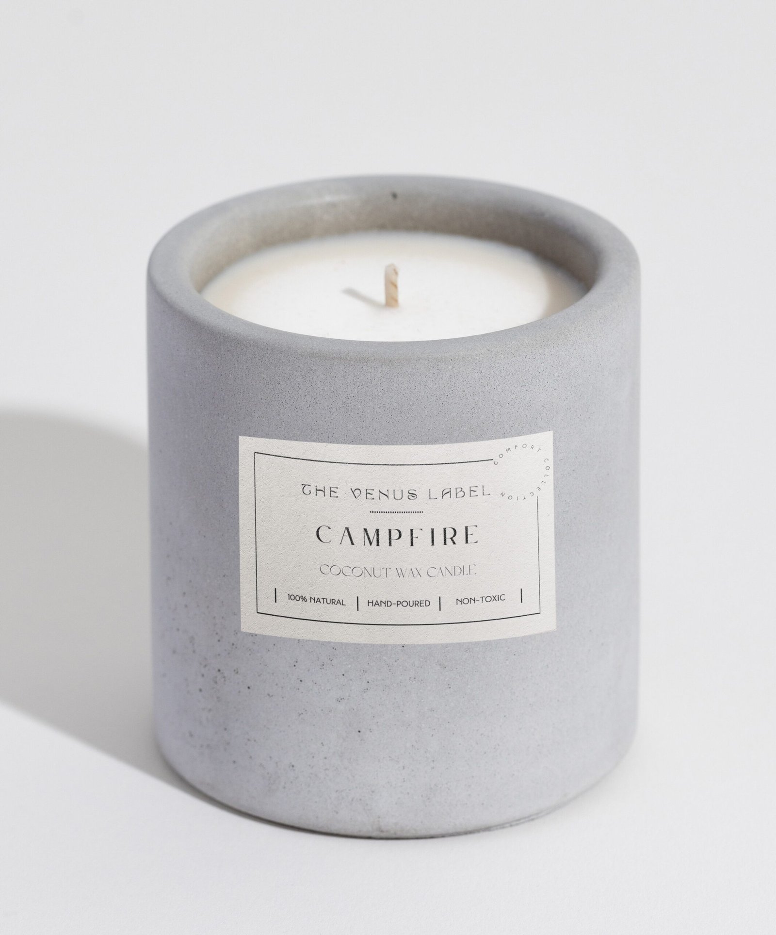 The Venus label - product mockup campfire scaled